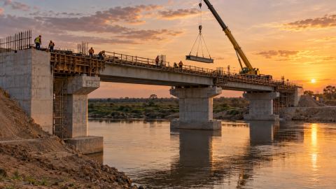 Obra de vialidad e infraestructura en ejecución